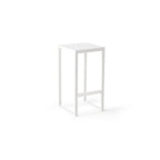 Belvedere Bar Stool in White Aluminum
