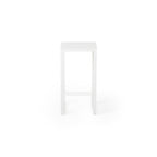 Belvedere Bar Stool in White Aluminum