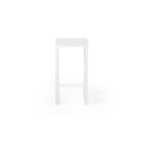 Belvedere Bar Stool in White Aluminum