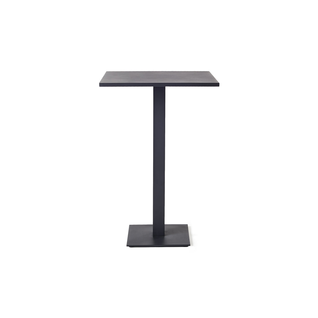 Belvedere Bar Table in Charcoal Aluminum
