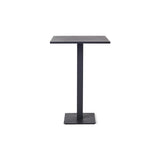 Belvedere Bar Table in Charcoal Aluminum