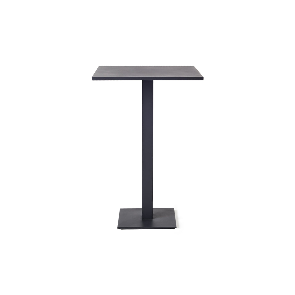 Belvedere Bar Table in Charcoal Aluminum