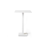 Belvedere Bar Table in Textured White Aluminum