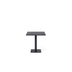 Belvedere Square Bistro Table in Charcoal Aluminum