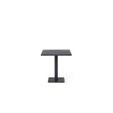 Belvedere Square Bistro Table in Charcoal Aluminum