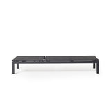Belvedere Chaise in Charcoal Aluminum & Mesh