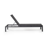 Belvedere Chaise in Charcoal Aluminum & Mesh