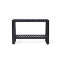 Belvedere Console Table in Charcoal Aluminum