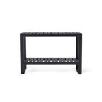 Belvedere Console Table in Charcoal Aluminum