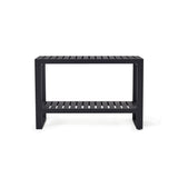 Belvedere Console Table in Charcoal Aluminum