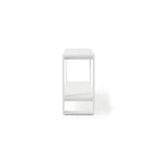 Belvedere Console Table in White Aluminum