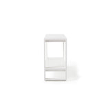 Belvedere Console Table in White Aluminum