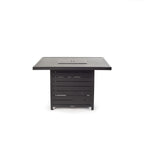 Belvedere Square Fire Table in Charcoal