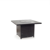 Belvedere Square Fire Table in Charcoal