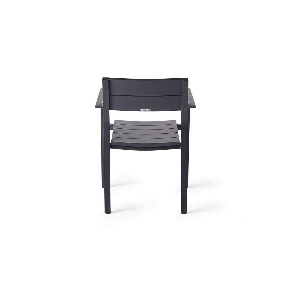 Belvedere Dining Arm Chair in Charcoal