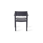 Belvedere Dining Arm Chair in Charcoal