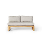 Belvedere Sectional Armless Loveseat in Teak