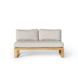 Belvedere Sectional Armless Loveseat in Teak