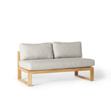 Belvedere Sectional Armless Loveseat in Teak