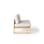 Belvedere Sectional Armless Loveseat in Teak