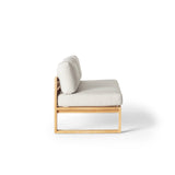 Belvedere Sectional Armless Loveseat in Teak