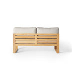 Belvedere Sectional Armless Loveseat in Teak