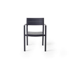 Belvedere Dining Arm Chair in Charcoal
