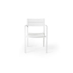 Belvedere Dining Arm Chair in White