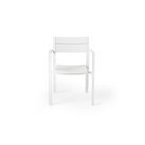 Belvedere Dining Arm Chair in White