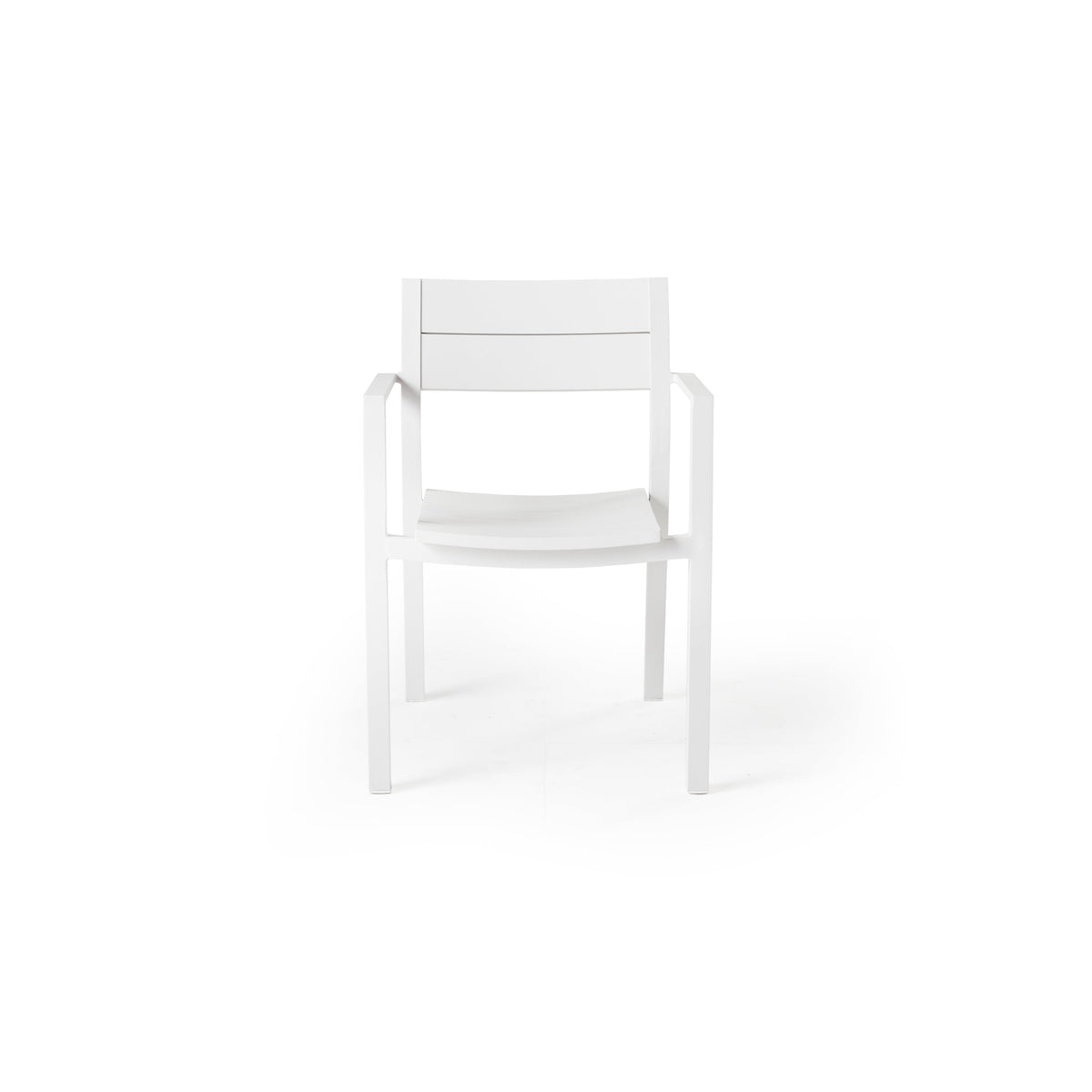 Belvedere Dining Arm Chair in White