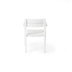 Belvedere Dining Arm Chair in White