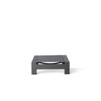 Breeze Adirondack Ottoman in Charcoal Aluminum & Silver Mesh
