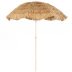 6FT Tiki Umbrella with 8 Ribs and Carry Bag, Khaki