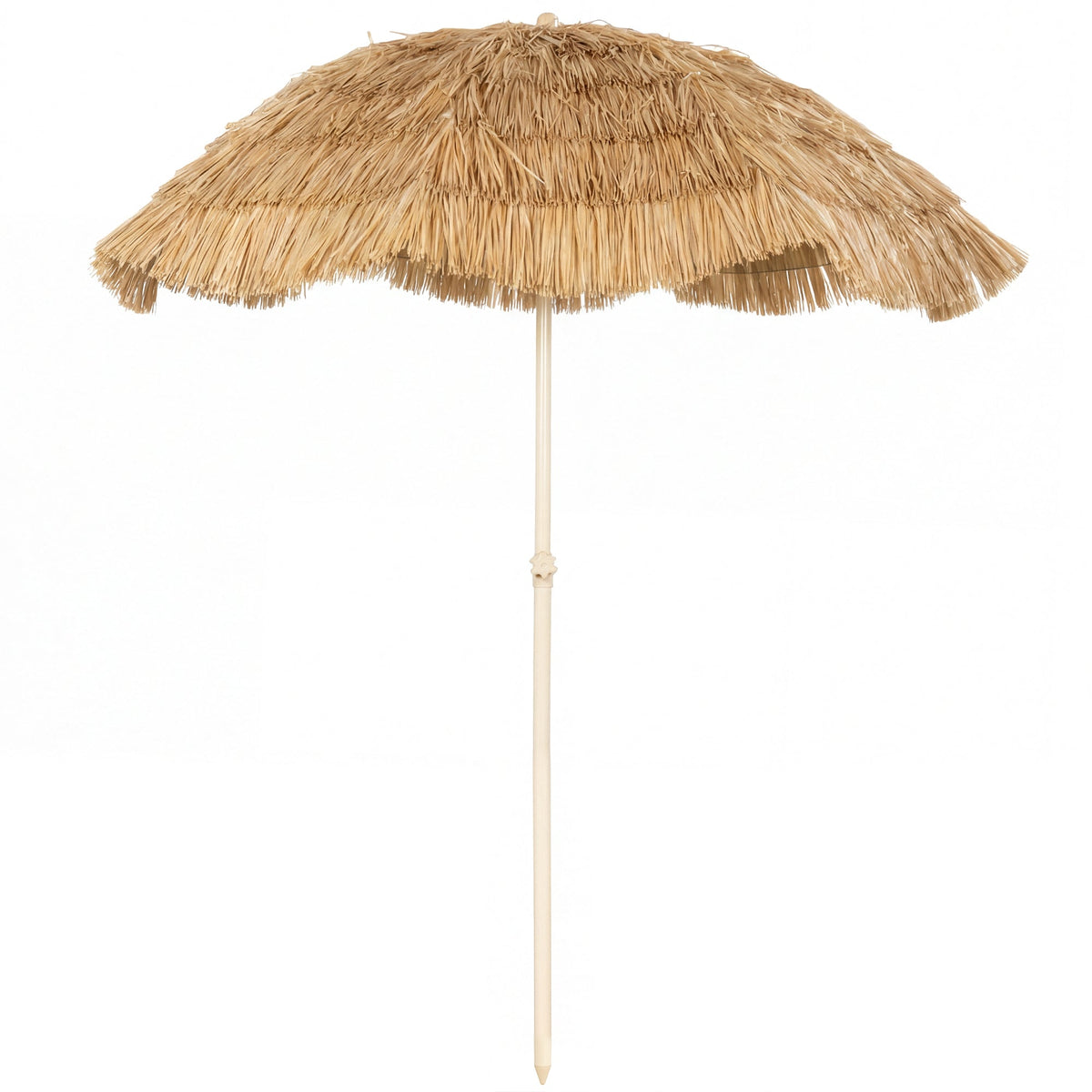 6FT Tiki Umbrella with 8 Ribs and Carry Bag, Khaki