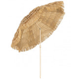 6FT Tiki Umbrella with 8 Ribs and Carry Bag, Khaki