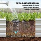7 x 4 x 7ft Galvanized Raised Garden Bed with Arched Trellis, Silver