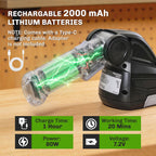 2-in-1 Cordless Hedge Trimmer & Grass Shear with 2 Batteries