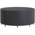 Round Garden Furniture Cover, 420D Oxford, 214 x 70 cm, Black