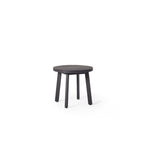 Cavallo Round Side Table in Charcoal Aluminum