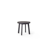 Cavallo Round Side Table in Charcoal Aluminum