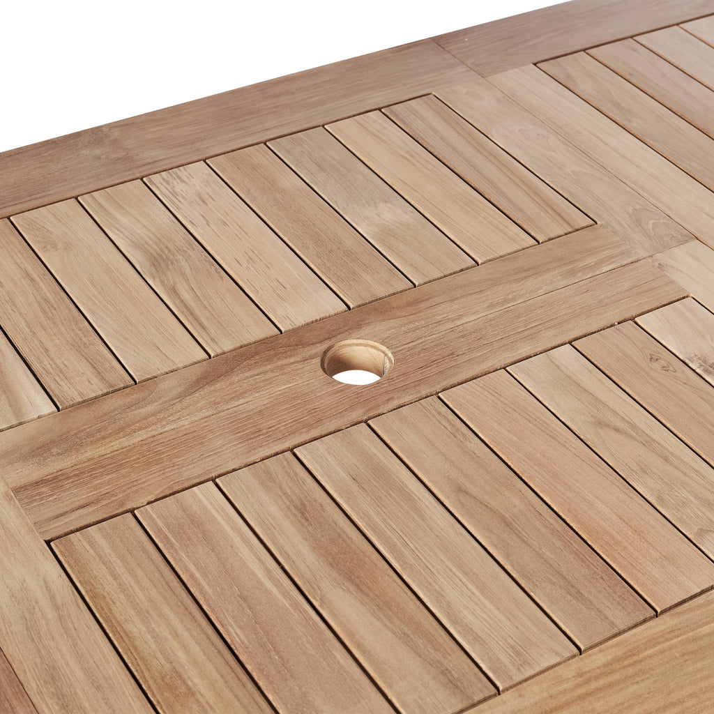 Cavallo 79"-110" Extension Dining Table in Teak