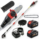 18V 8" Cordless Pole Chainsaw with 2 Batteries and Charger