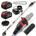 18V 8" Cordless Pole Chainsaw with 2 Batteries and Charger