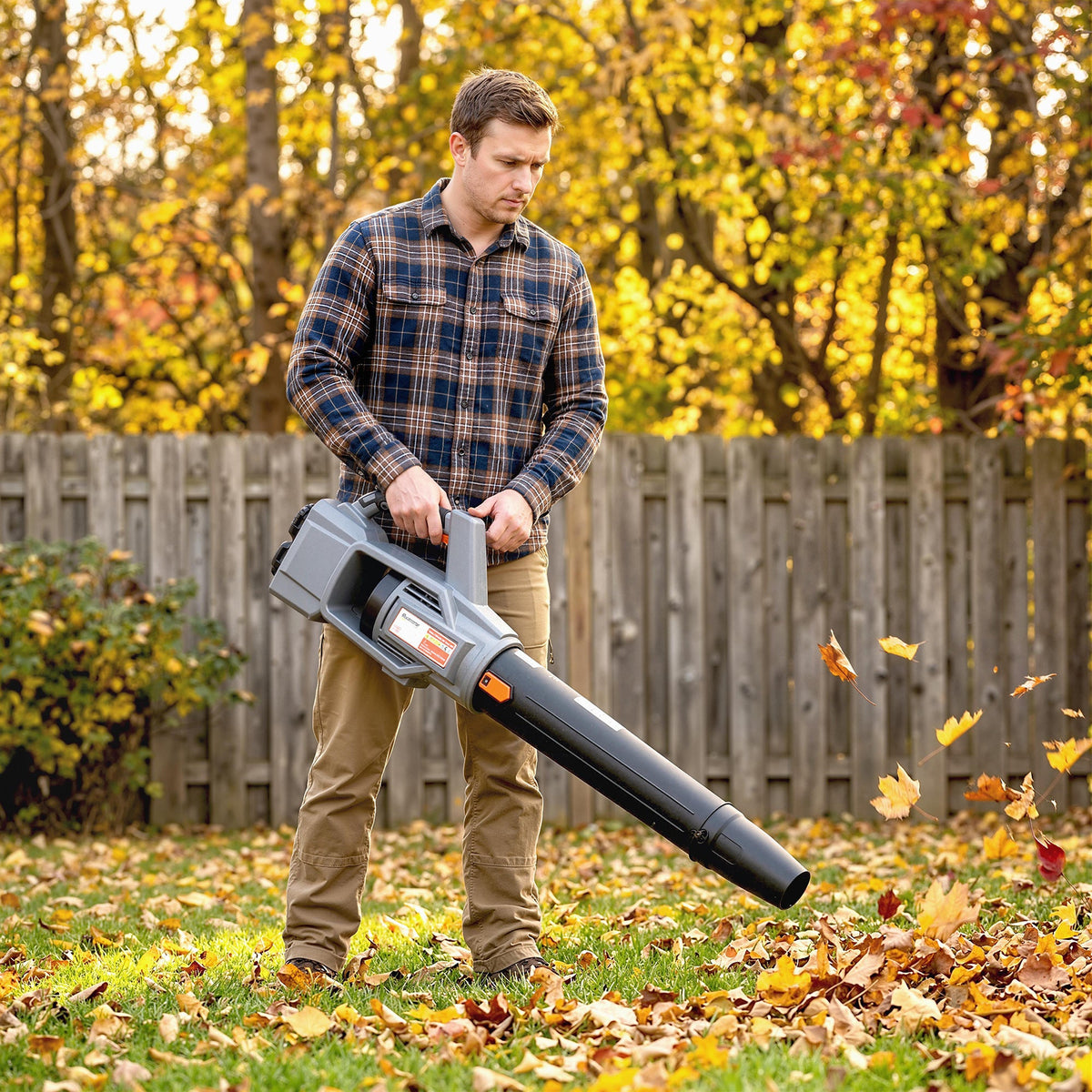 36V Cordless Leaf Blower with 2 Batteries and Charger