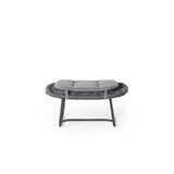 Cloud Ottoman in Charcoal