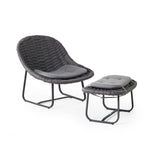 Cloud Ottoman in Charcoal