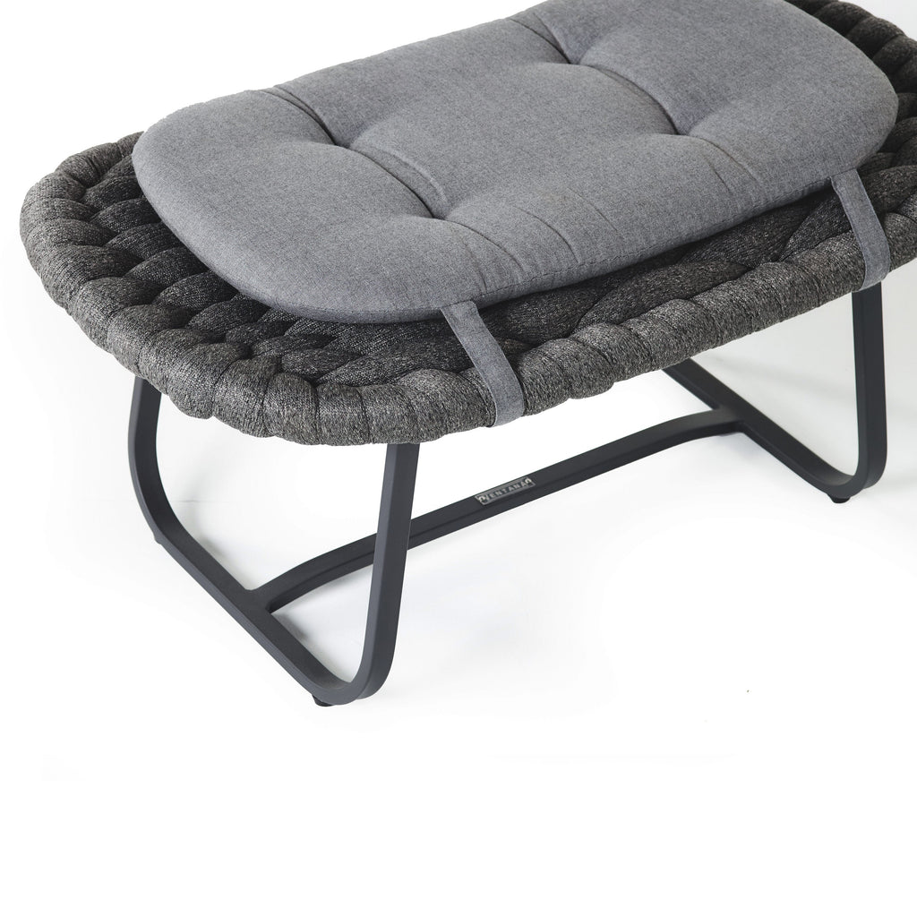 Cloud Ottoman in Charcoal