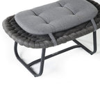Cloud Ottoman in Charcoal