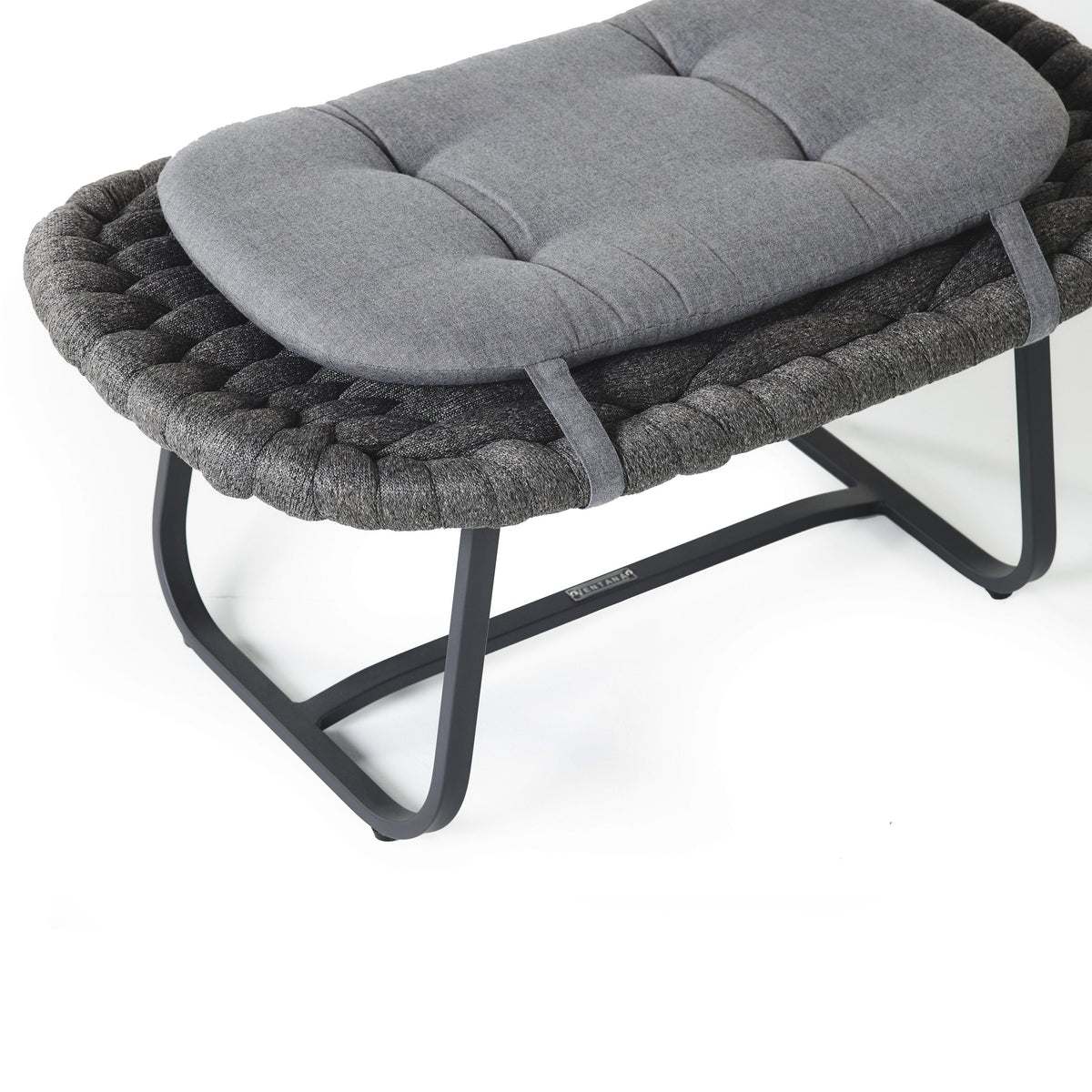 Cloud Ottoman in Charcoal