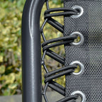 2 Person Porch Swing with Pivot Table, Cup Holder and Canopy, Black